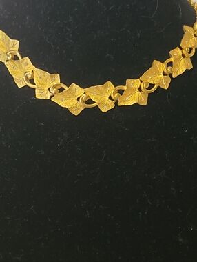 Ultra-RARE VTG Pennino Gold-Tone Leaf jewelry set 1940s-1950s